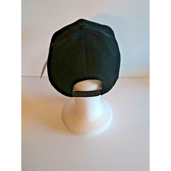 Academy Fits Maxx Vapor Men's Black Snapback Flat Bill Hat - Picture 3 of 6